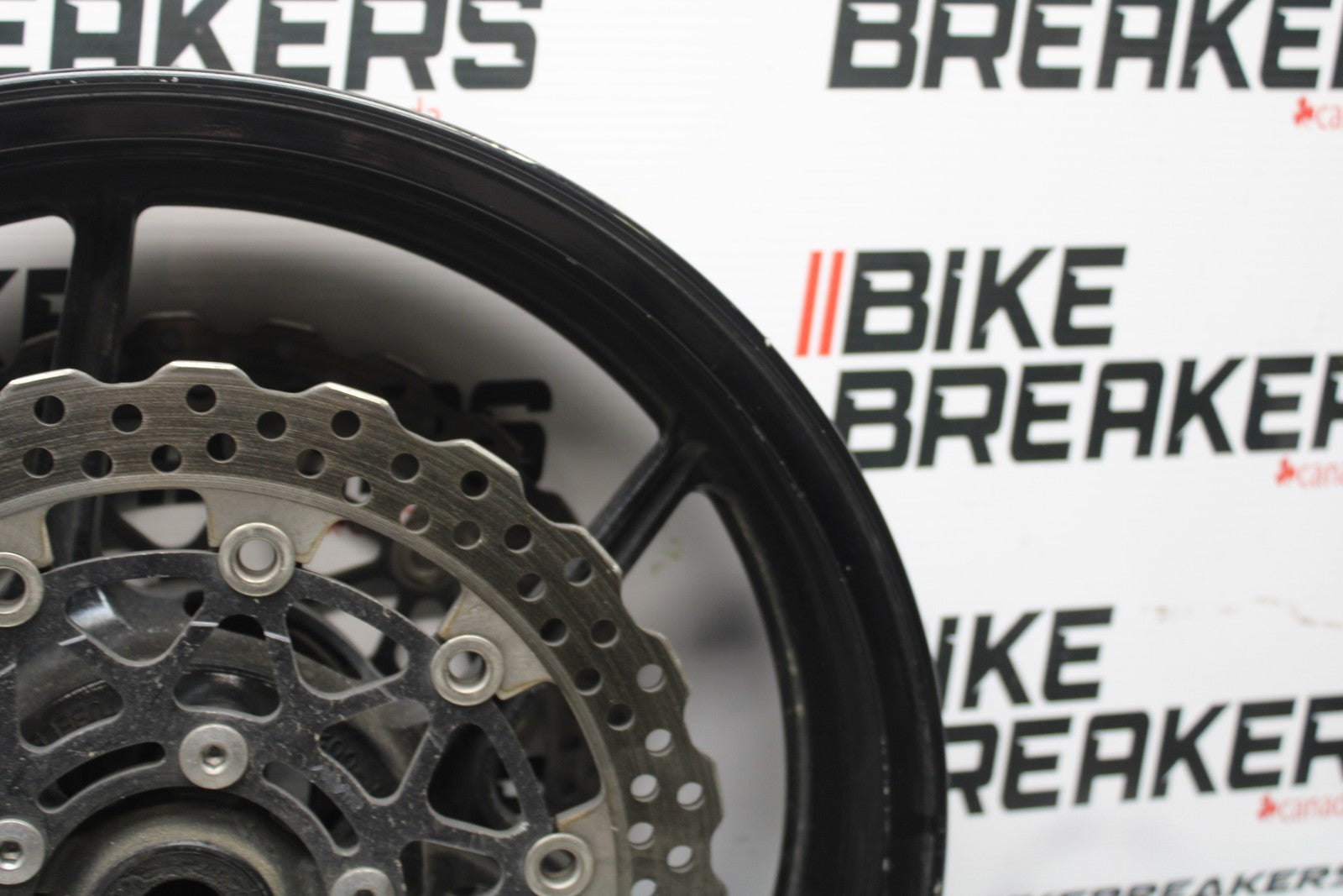 08 KAWASAKI NINJA ZX10R FRONT WHEEL FRONT RIM & ROTORS  BB201