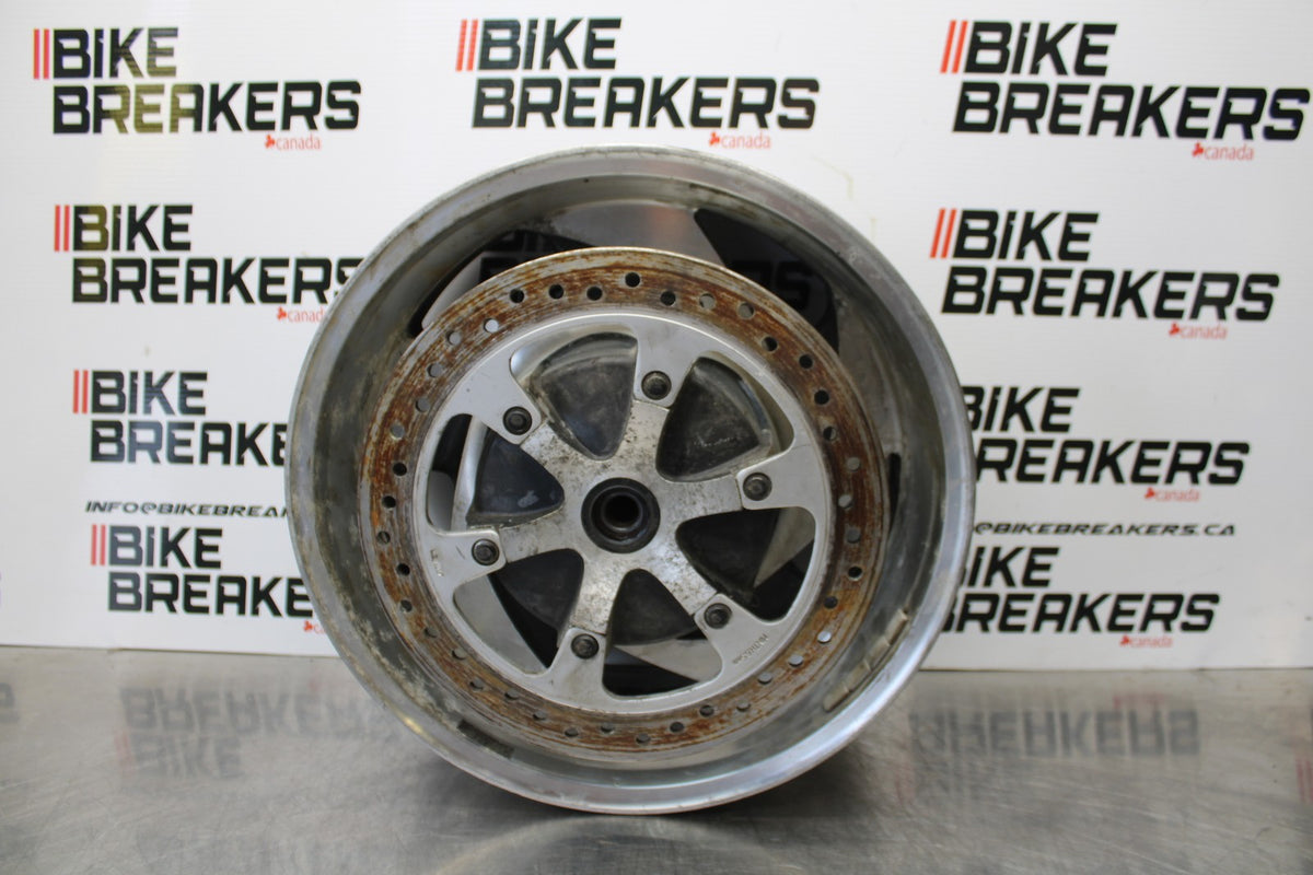 05 TRIUMPH ROCKET III REAR WHEEL BACK RIM & ROTOR BB186