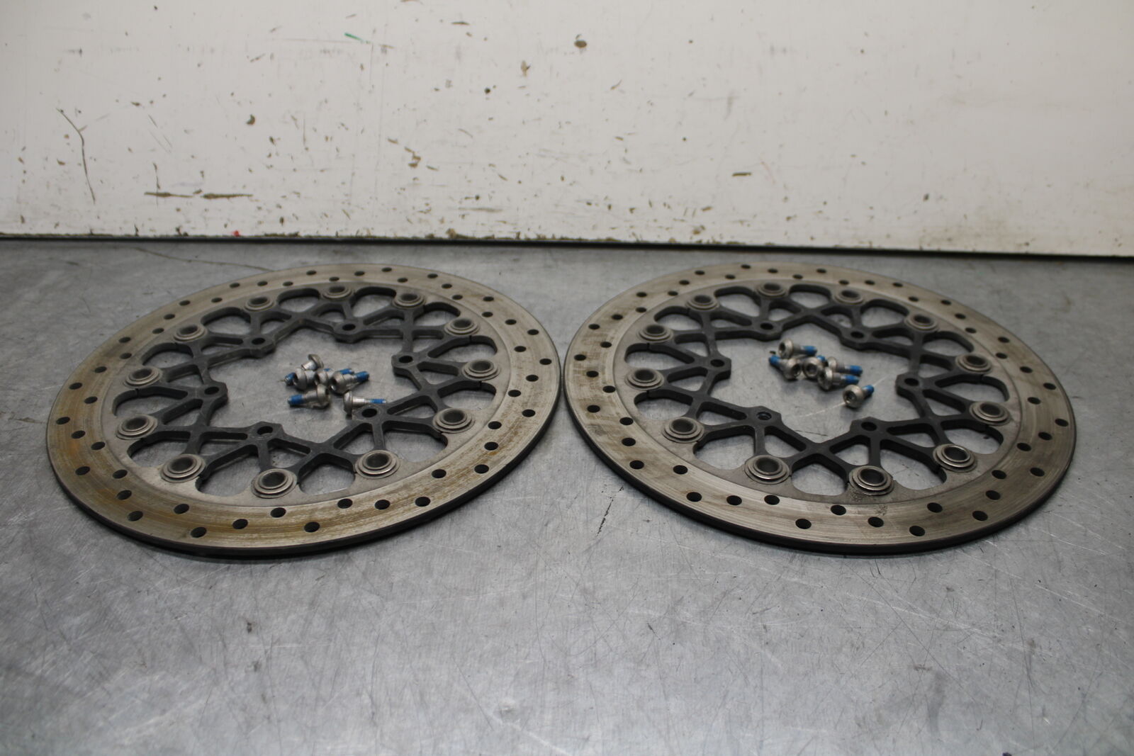 11-24 SUZUKI GSXR750 FRONT LEFT RIGHT BRAKE ROTORS DISCS 59210-37H01 BB714