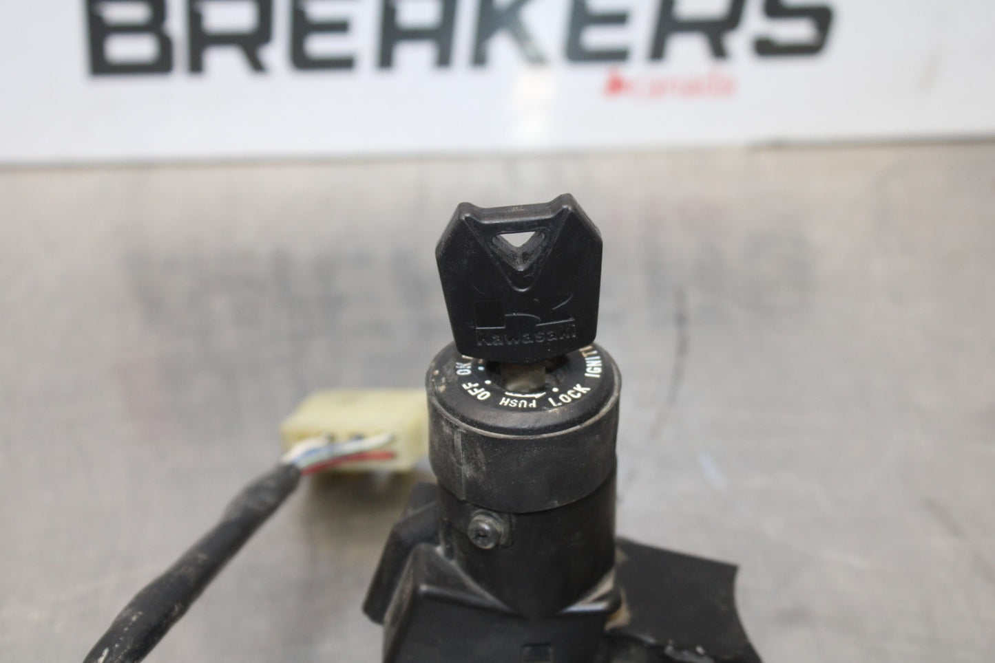 07-08 KAWASAKI NINJA ZX6R IGNITION LOCK W KEY SEAT LOCK BB203