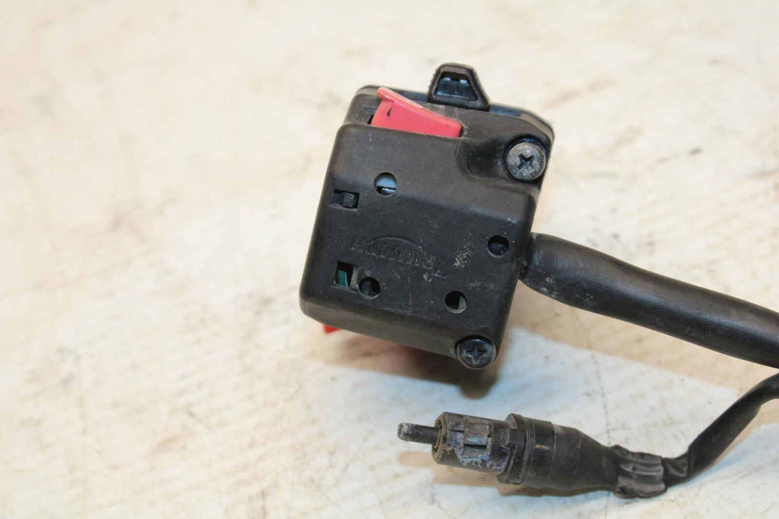 07-16 TRIUMPH STREET TRIPLE LEFT CLIP ON HANDLE HORN SIGNALS SWITCHES BB356