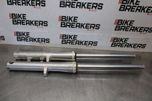 08 YAMAHA V STAR 1100 XVS1100AW CLASSIC FRONT FORKS SHOCK SUSPENSION SET BB916