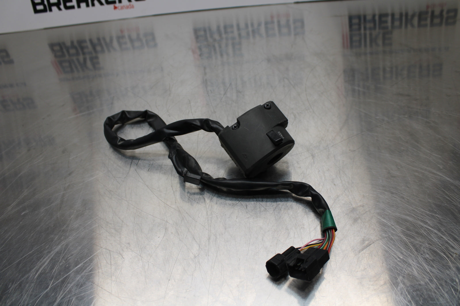 13-17 KAWASAKI NINJA ZX6R ZX636 ABS LEFT CLIP ON HORN SIGNALS SWITCH BB143