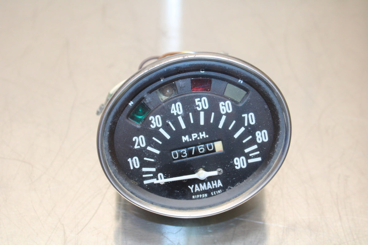 69-70 YAMAHA L5T SPEEDO TACH GAUGES DISPLAY CLUSTER SPEEDOMETER TACHOMETER BB138