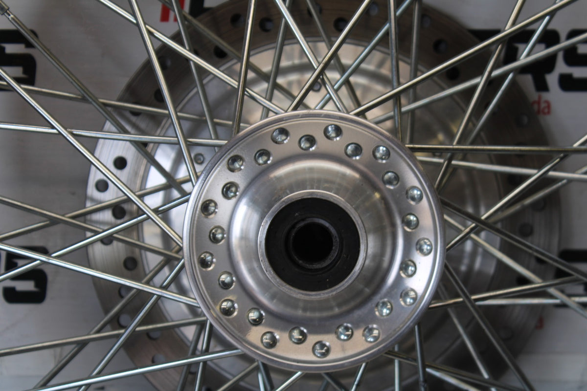 03 HONDA SHADOW SPIRIT 750 VT750DC FRONT WHEEL FRONT RIM & ROTOR BB907