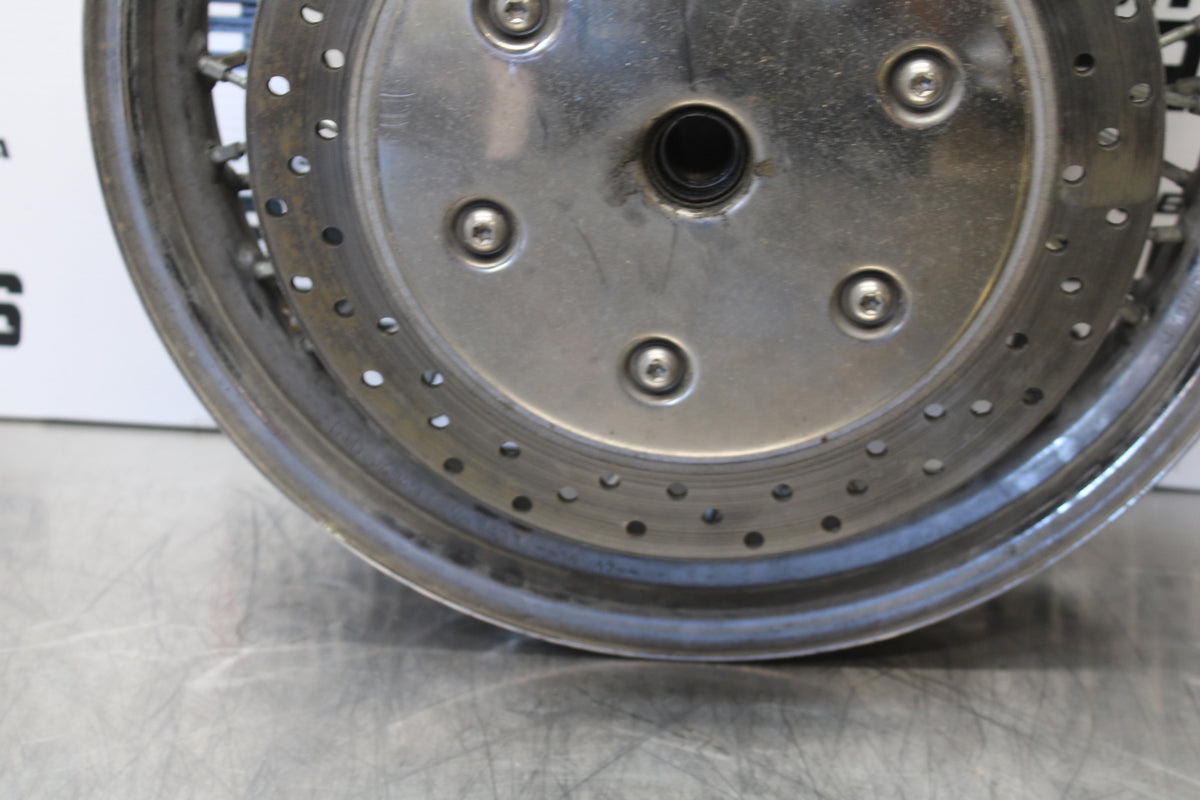 04 YAMAHA ROAD STAR XV1700A FRONT WHEEL FRONT RIM & ROTORS BB155