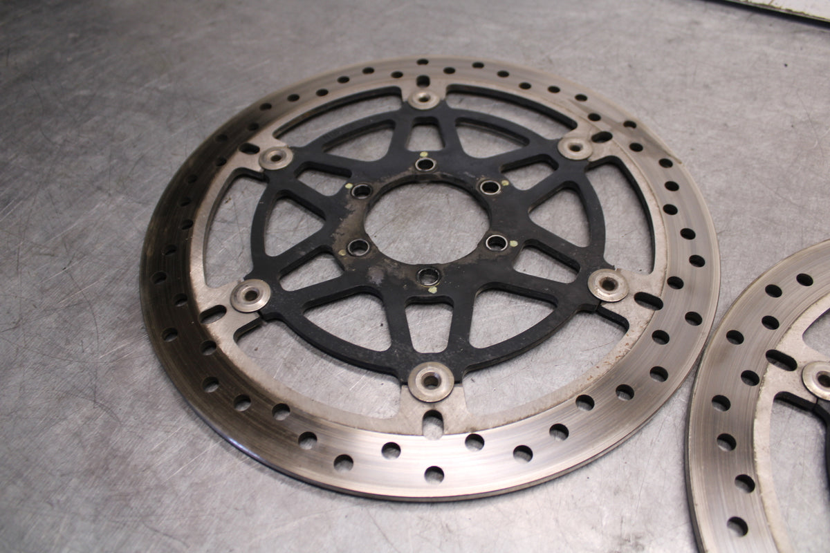 06-07 DUCATI MONSTER 695 FRONT LEFT RIGHT BRAKE ROTORS DISCS BB674