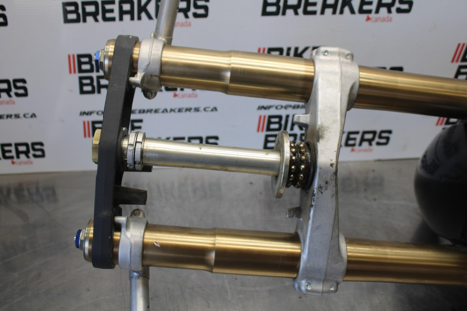 06-07 SUZUKI GSXR 600 FRONT END FORKS SUSPENSION HANDLEBARS TRIPLE TREE BB00