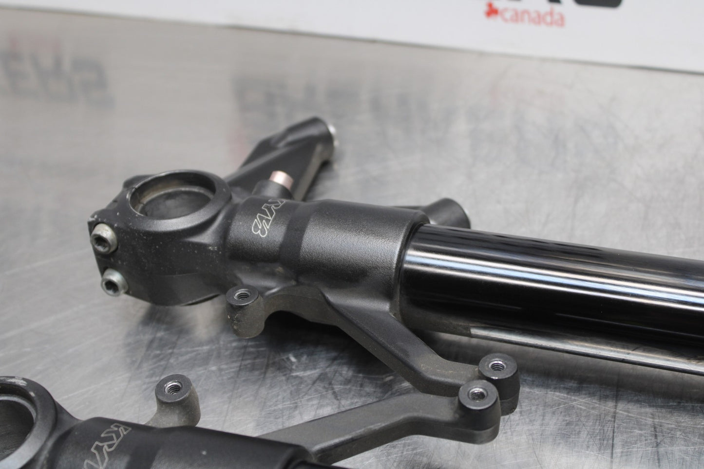 08 KAWASAKI NINJA ZX10R FRONT FORKS SHOCK SUSPENSION SET PAIR BB201