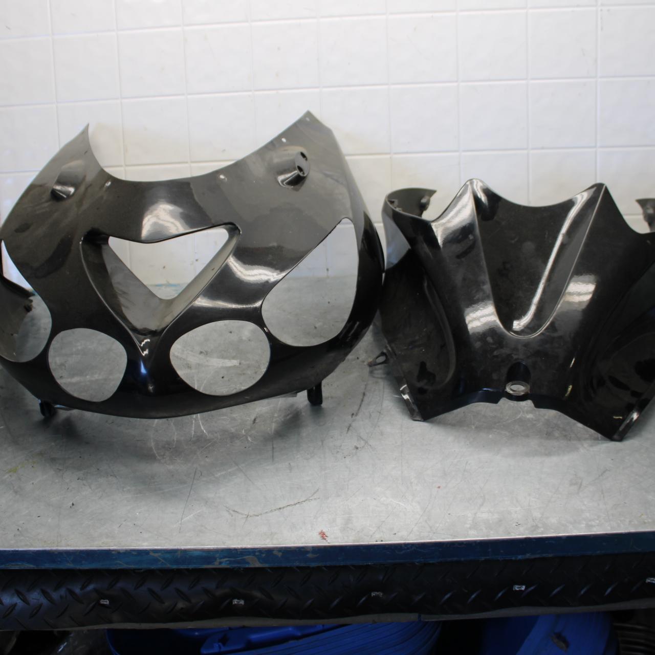 06-07 KAWASAKI NINJA ZX14R AFTERMARKET FRONT UPPER NOSE FAIRING COWL TANK BB433