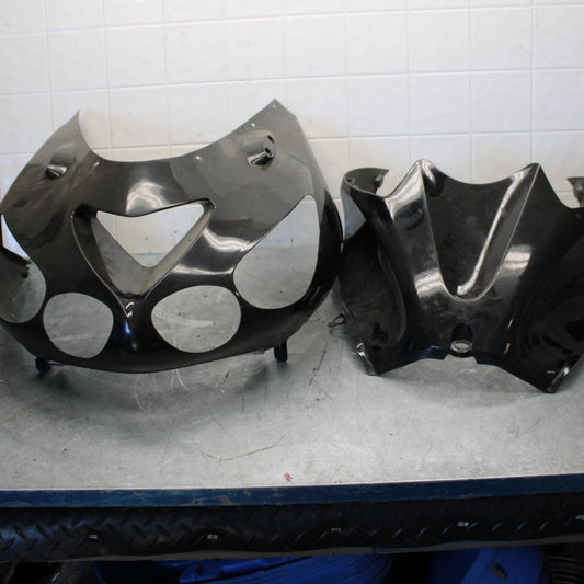 06-07 KAWASAKI NINJA ZX14R AFTERMARKET FRONT UPPER NOSE FAIRING COWL TANK BB433