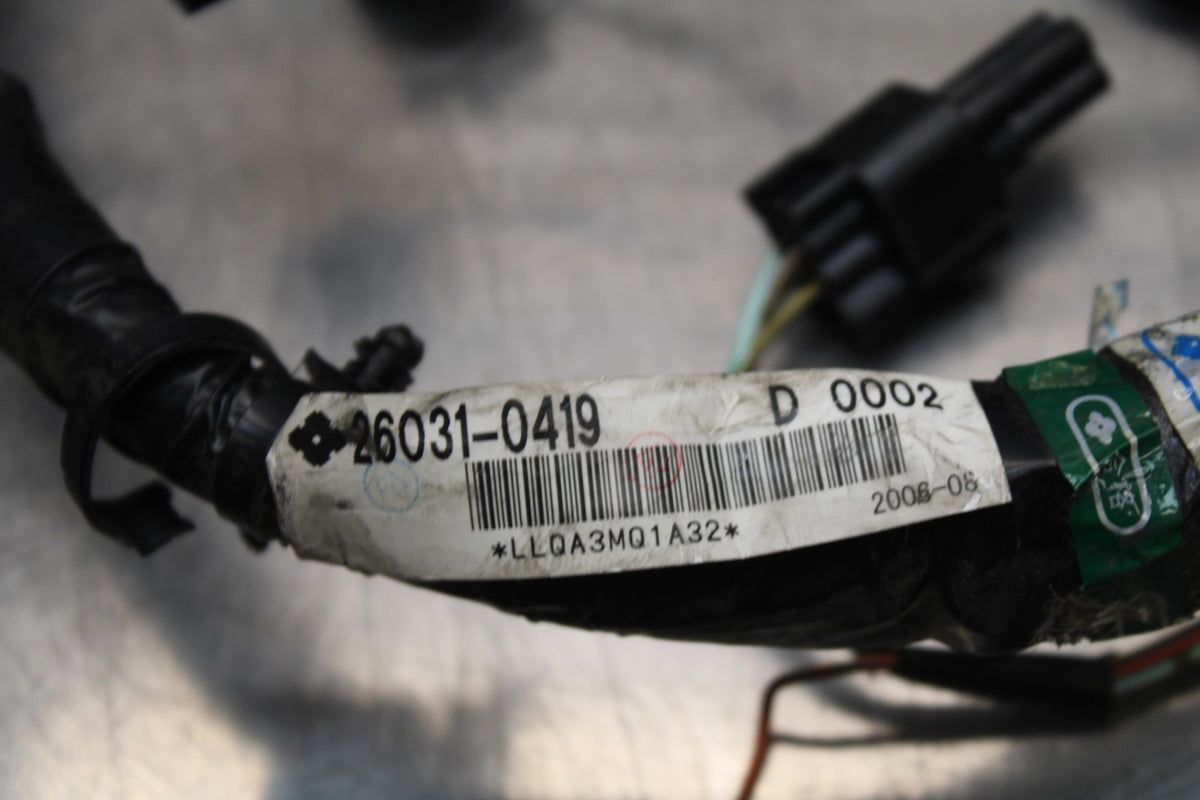 06-07 KAWASAKI NINJA 650R EX650A MAIN ENGINE WIRING HARNESS MOTOR WIRE LOOM BB77