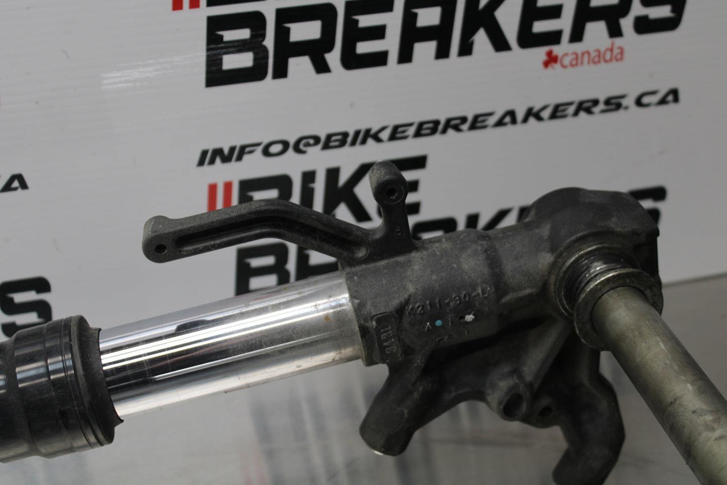 13-18 KAWASAKI NINJA ZX6R COMPLETE FRONT END FORKS SUSPENSION TRIPLE TREE BB143