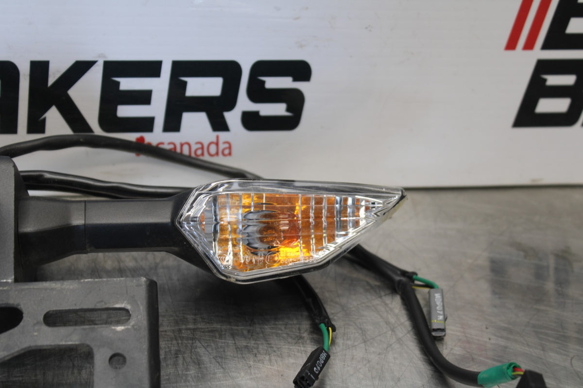 18-23 KAWASAKI NINJA 400 EX400 FENDER ELIMINATOR PLATE BRACKET & LIGHTS BB192