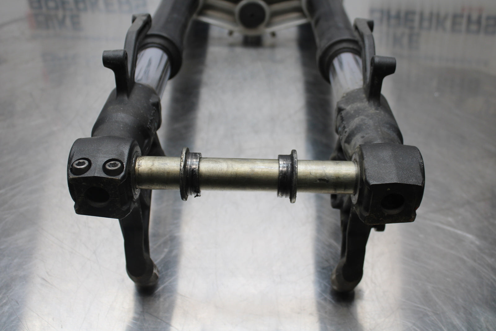 13-18 KAWASAKI NINJA ZX6R COMPLETE FRONT END FORKS SUSPENSION TRIPLE TREE BB143