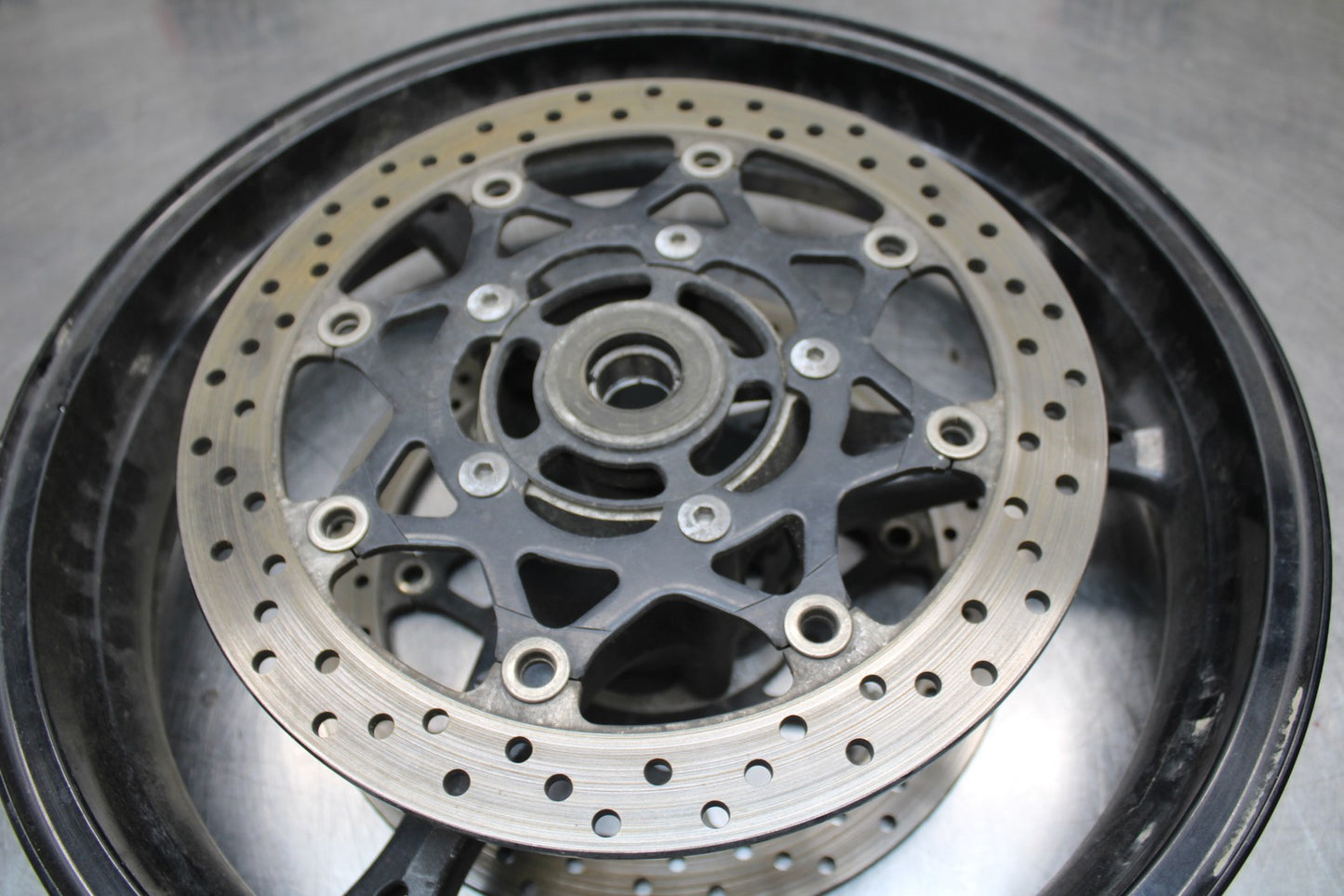 06-07 SUZUKI GSXR 600 FRONT WHEEL FRONT RIM & ROTORS BB170 