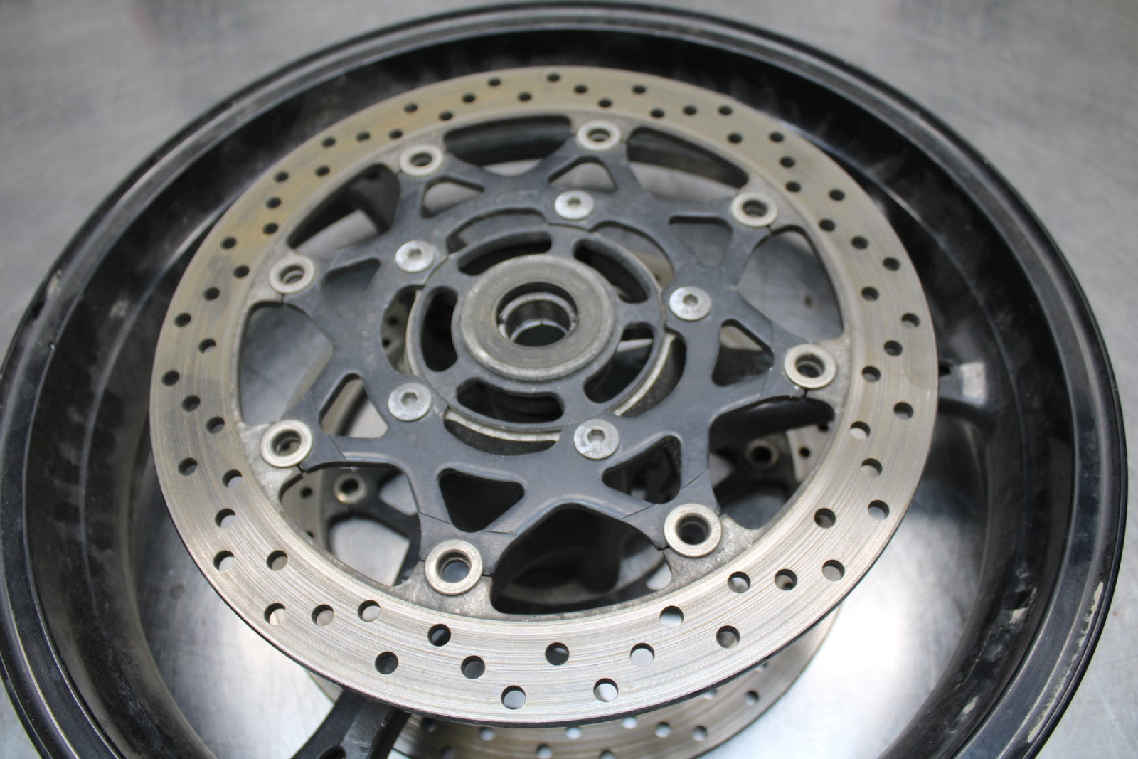 06-07 SUZUKI GSXR 600 FRONT WHEEL FRONT RIM & ROTORS BB170 