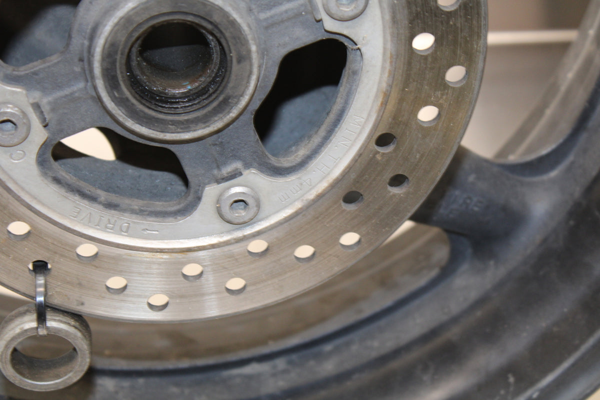 02-03 HONDA CBR954RR REAR WHEEL BACK RIM & DISC BB497