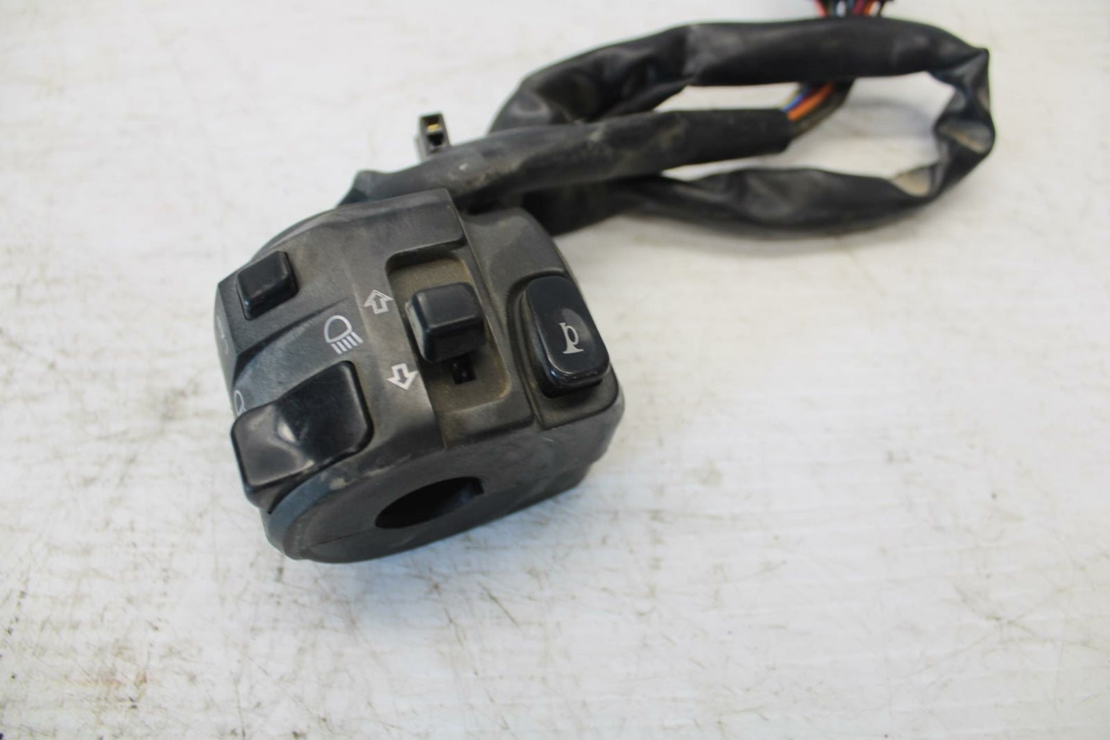 07-08 KAWASAKI NINJA ZX6R LEFT CLIP ON HANDLE HORN SIGNALS SWITCH SWITCHES BB274