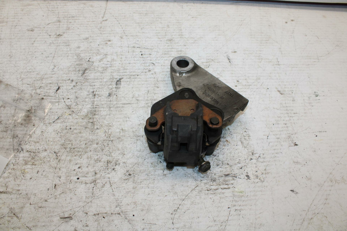 90-07 KAWASAKI ZZR 250 REAR BACK BRAKE CALIPER W MOUNT BRACKET BB298