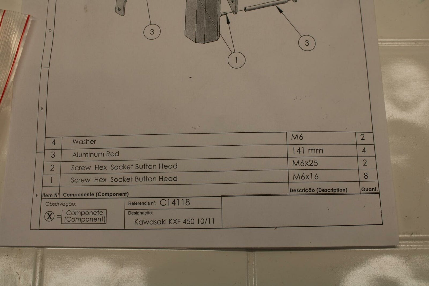 10-11 KAWASAKI KX450F CROSSPRO RADIATOR GUARD SHIELD