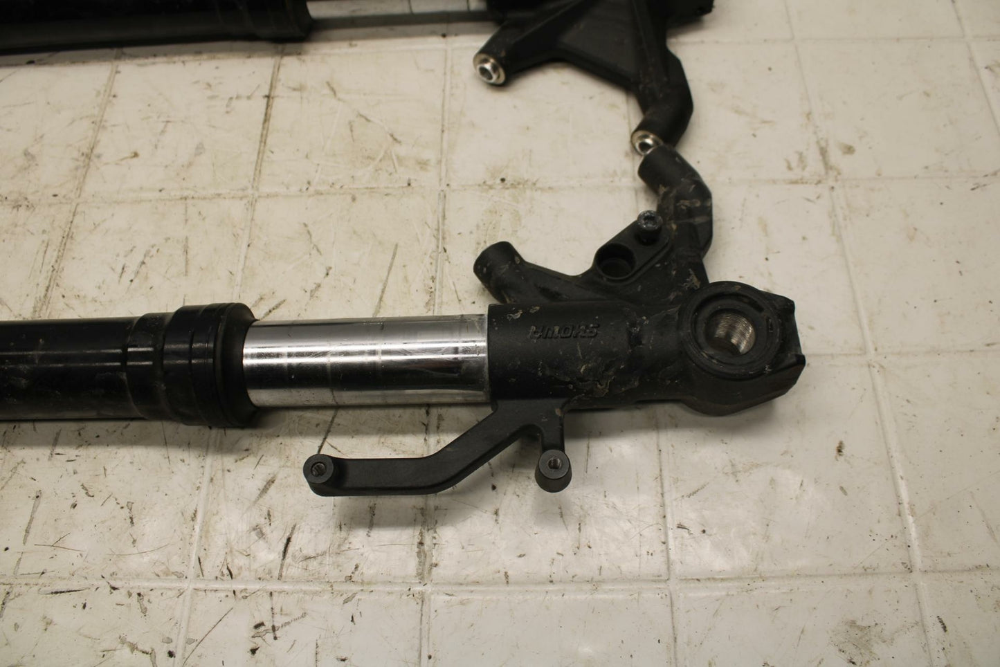 13-18 KAWASAKI NINJA ZX6R FRONT FORKS SHOCK SUSPENSION SET PAIR BB409