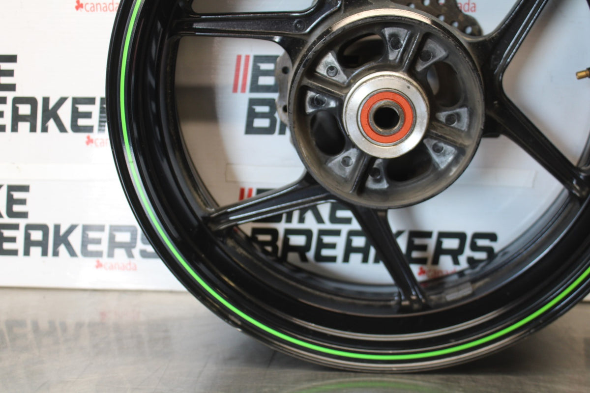 08 KAWASAKI NINJA ZX10R REAR WHEEL BACK RIM & ROTOR BB902