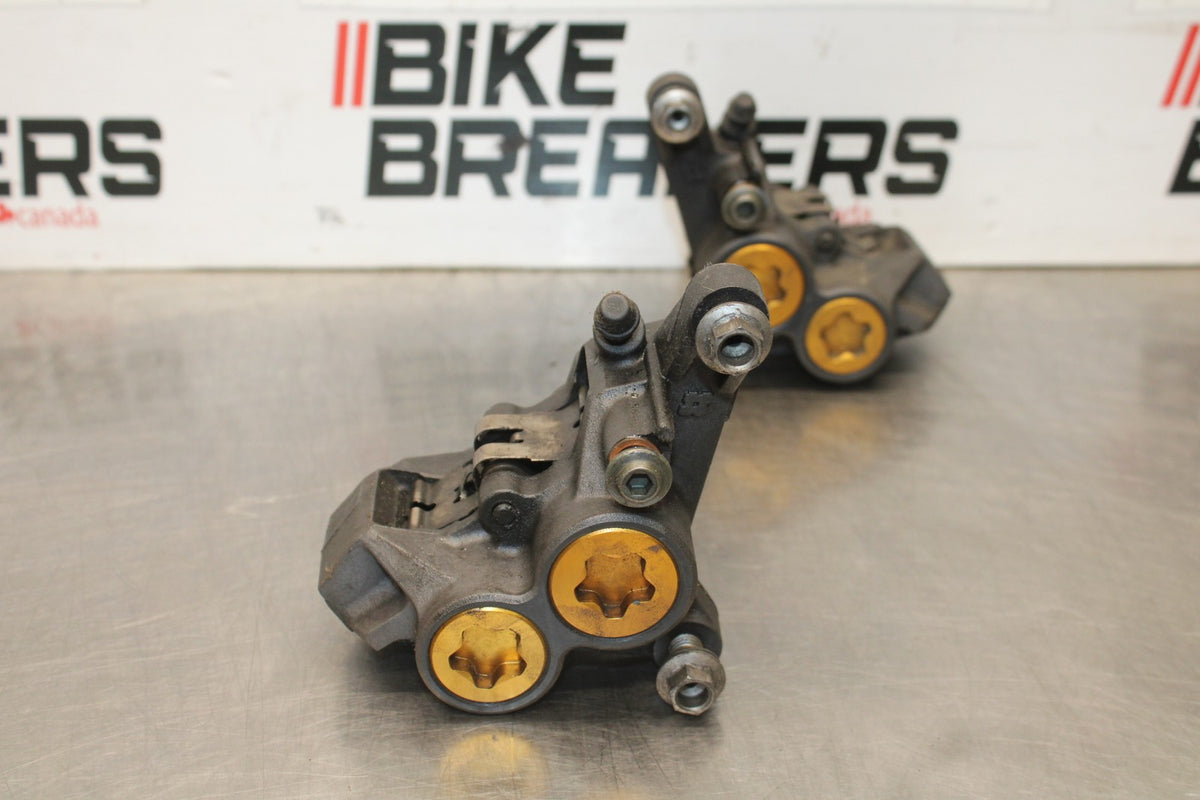 03 YAMAHA YZF R1 RIGHT LEFT FRONT BRAKE CALIPER SET PAIR CALIPERS BB895