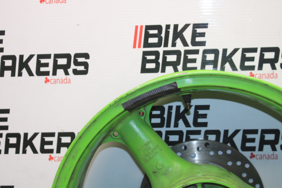 00-02 KAWASAKI NINJA ZX6R REAR WHEEL BACK RIM & ROTOR BB750