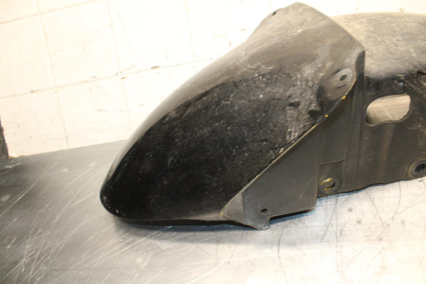 00-02 KAWASAKI NINJA ZX6R ZX600J FRONT WHEEL FENDER FAIRING 35004-1421-E1 BB489