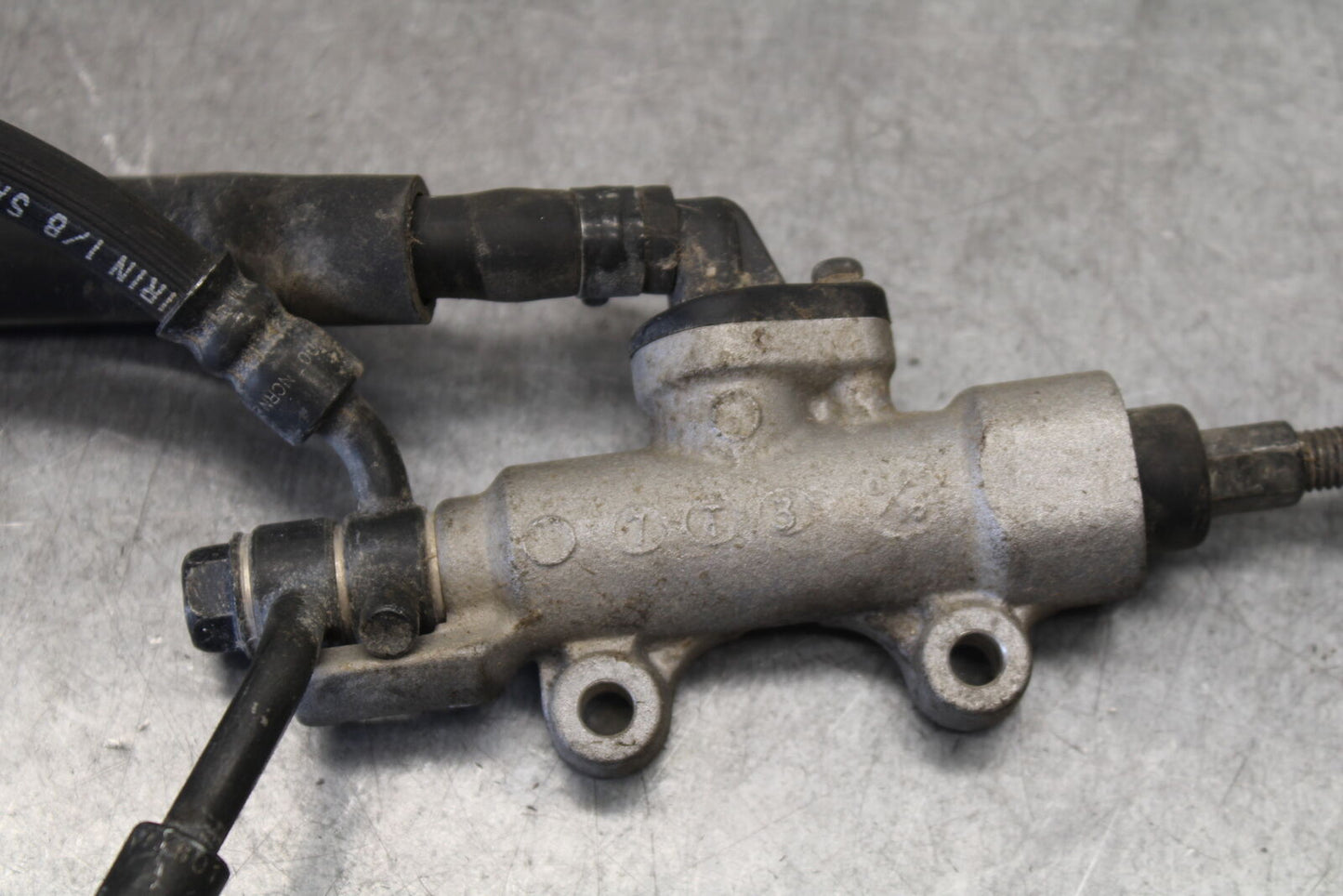 04-12 HONDA ST1300A REAR BACK BRAKE MASTER CYLINDER W RESERVOIR BB669