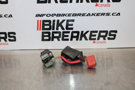 09-15 YAMAHA FZ6R ENGINE STARTER RELAY STARTING MOTOR SWITCH BB161