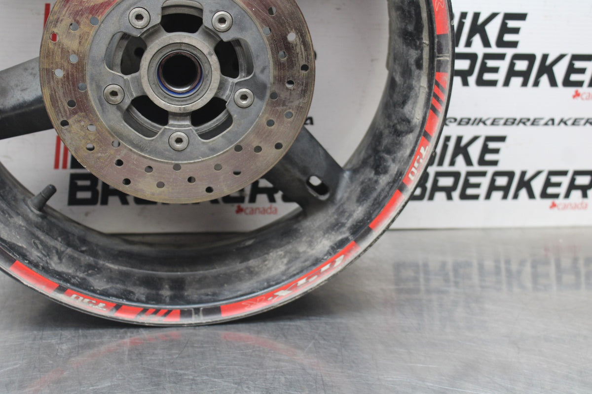 00 SUZUKI GSXR750 REAR WHEEL BACK RIM & ROTOR BB820