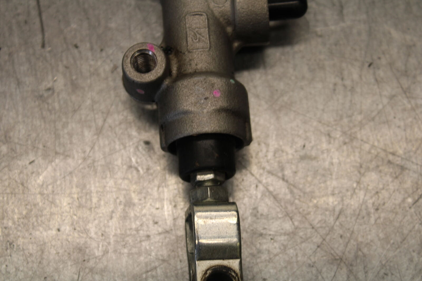 12-17 KAWASAKI ER-6N Z650 REAR BACK BRAKE MASTER CYLINDER W RESERVOIR BB709