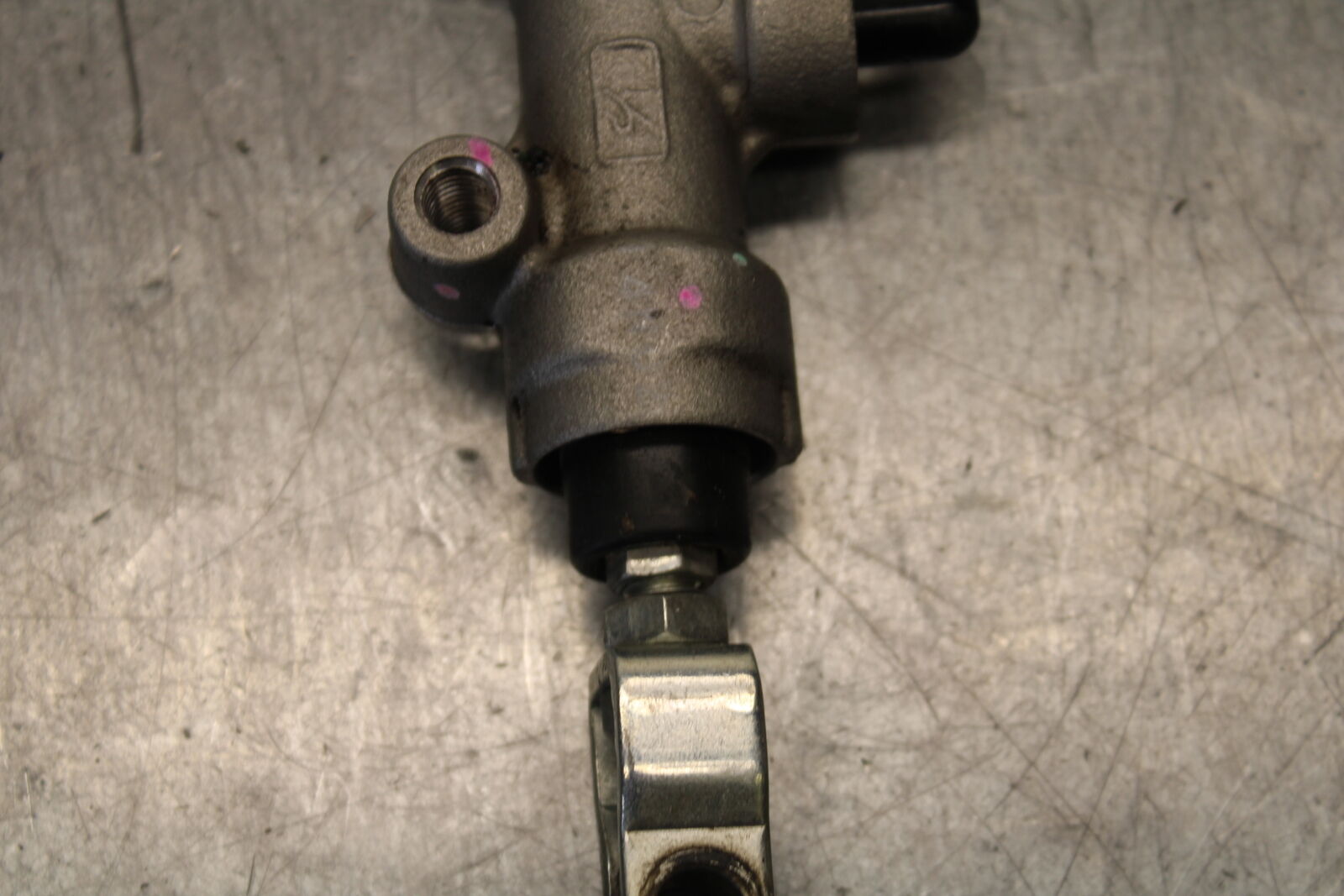 12-17 KAWASAKI ER-6N Z650 REAR BACK BRAKE MASTER CYLINDER W RESERVOIR BB709