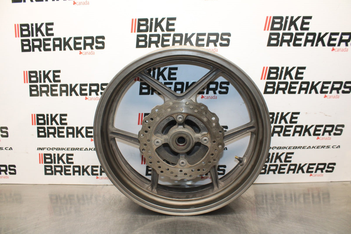 06-07 KAWASAKI NINJA 650R EX650A REAR WHEEL BACK RIM & ROTOR BB774