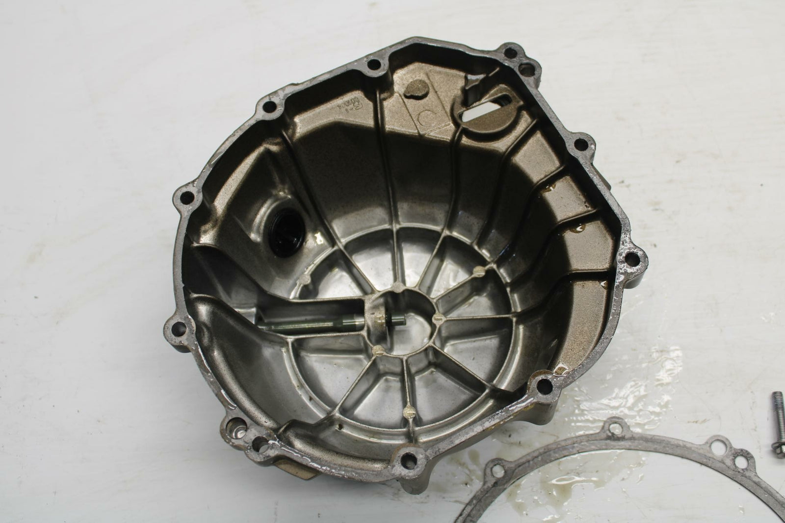 03 KAWASAKI NINJA ZX6RR ZX600K CLUTCH SIDE ENGINE MOTOR COVER BB264