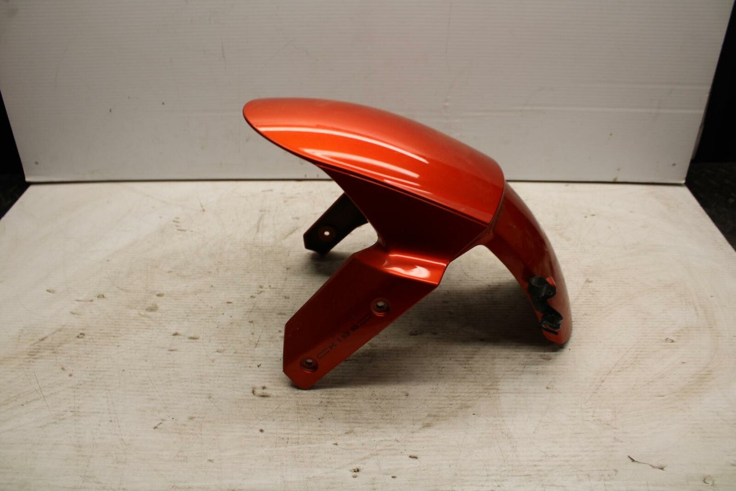 13-18 KAWASAKI NINJA ZX6R ORANGE FRONT WHEEL FENDER COWL FAIRING BB304