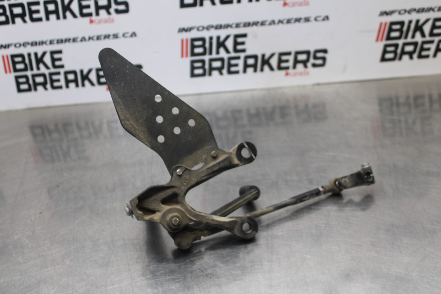 07-08 KAWASAKI NINJA ZX6R LEFT REARSET REAR SET FOOT PEG W SHIFTER BB203
