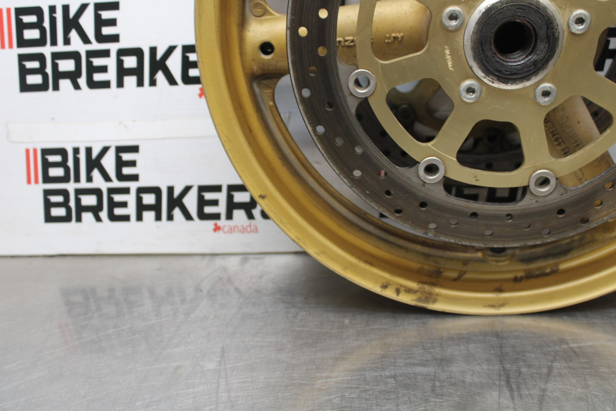 97-00 SUZUKI GSXR600 SRAD FRONT WHEEL FRONT RIM & ROTORS BB921