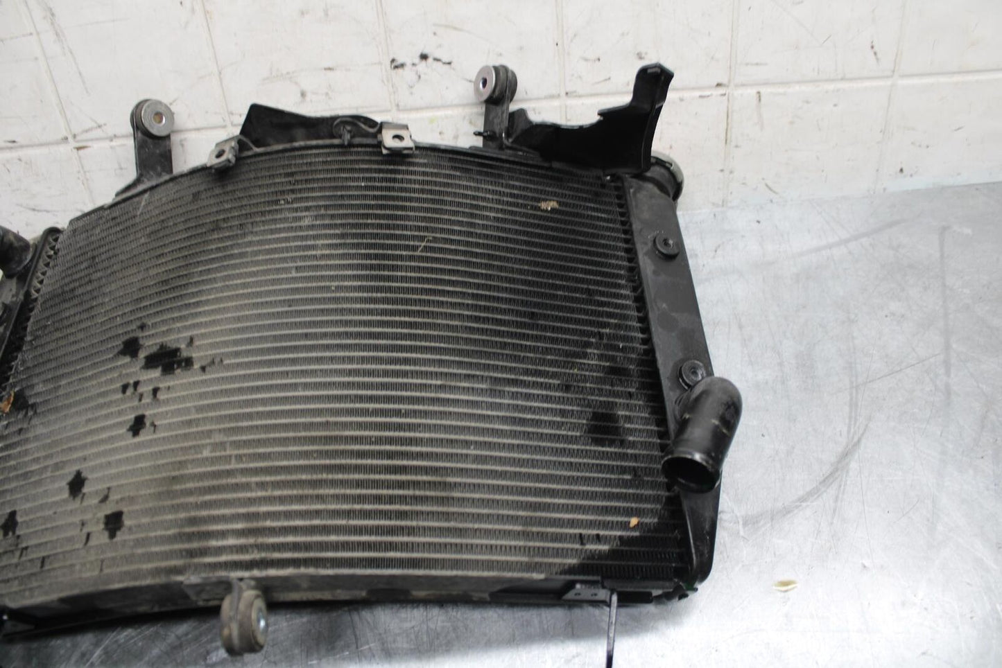 07 YAMAHA YZF R6 ENGINE RADIATOR COOLER COOLING RADIATER 2C0-12461-00-00 BB495