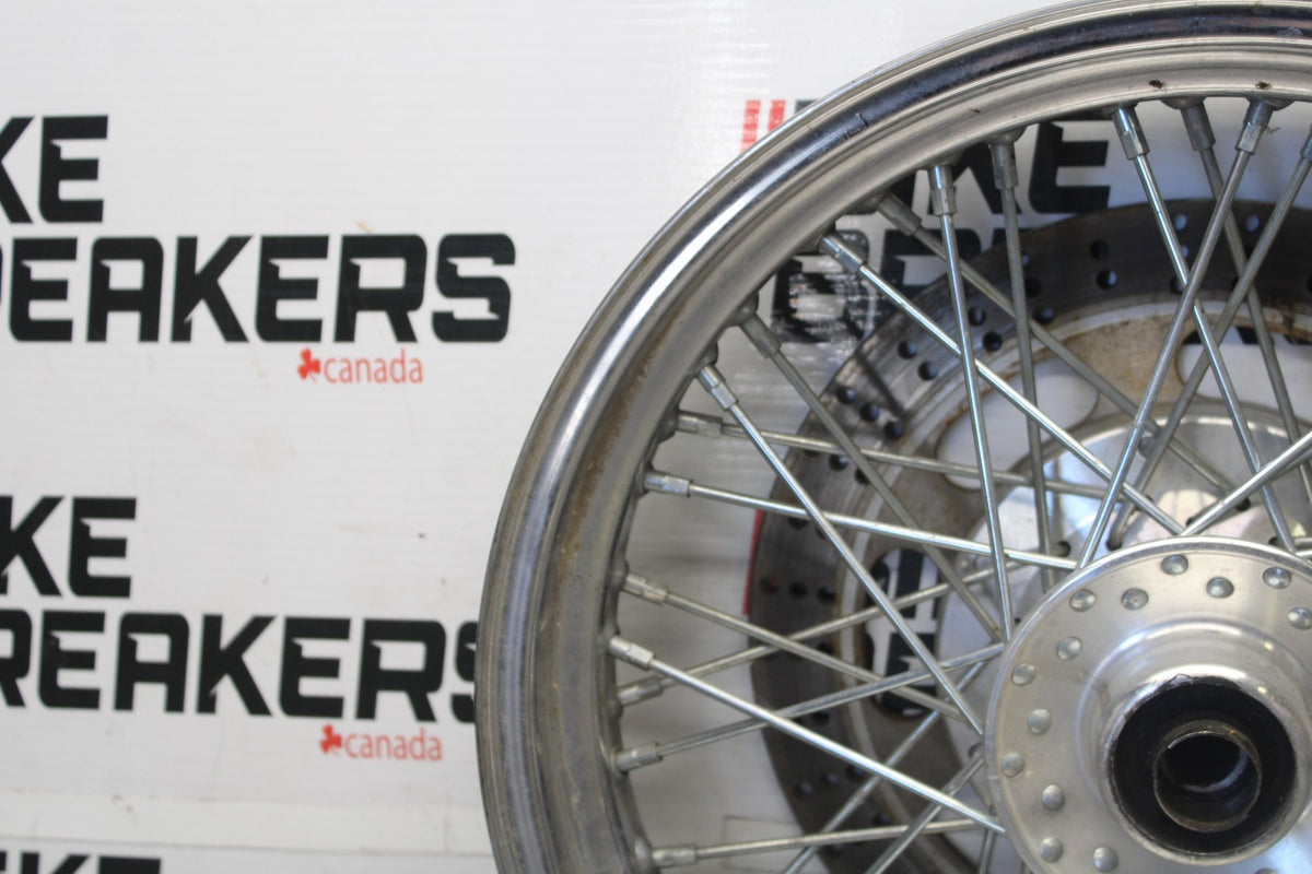 97 KAWASAKI VULCAN 1500 VN1500D CLASSIC FRONT WHEEL FRONT RIM & ROTOR BB936