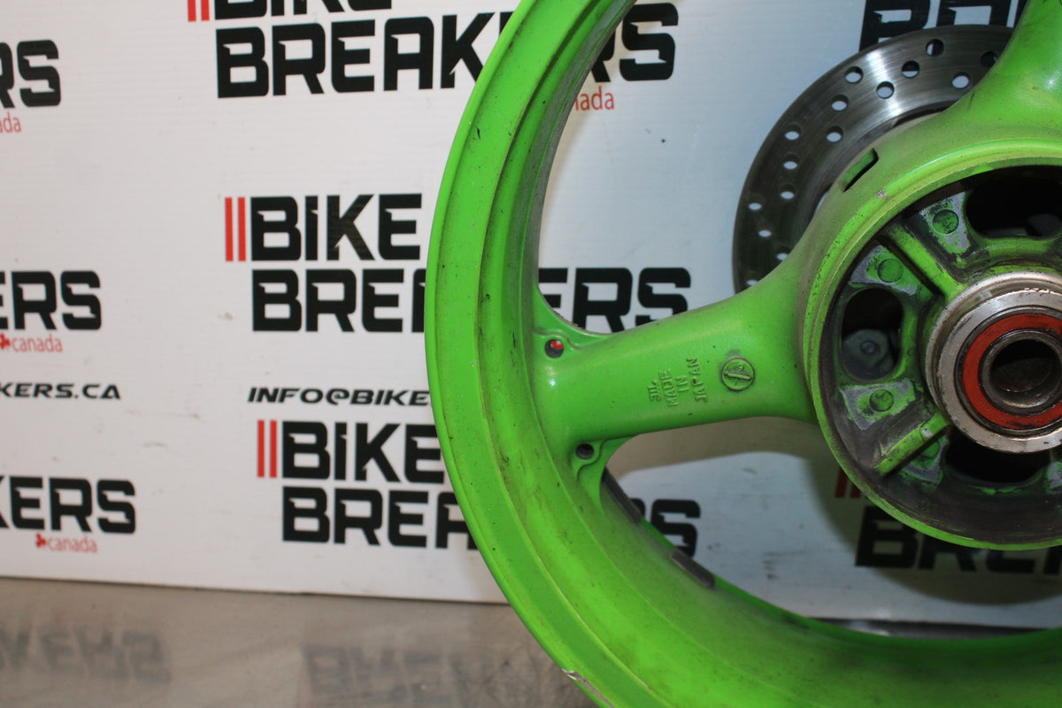 98 KAWASAKI NINJA ZX6 REAR WHEEL BACK RIM & ROTOR BB870