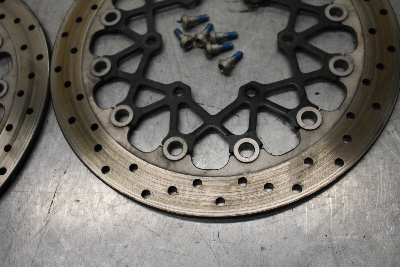 11-24 SUZUKI GSXR750 FRONT LEFT RIGHT BRAKE ROTORS DISCS 59210-37H01 BB714