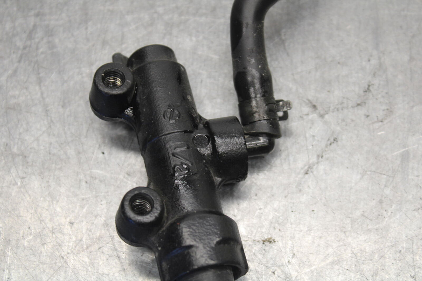 09-12 KAWASAKI NINJA ZX6R REAR BACK BRAKE MASTER CYLINDER W RESERVOIR BB698