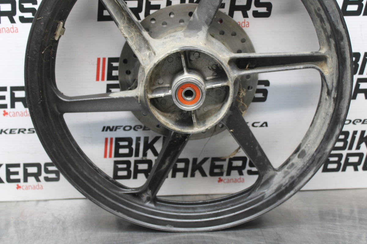08 HONDA CBR125R REAR WHEEL BACK RIM & ROTOR BB804