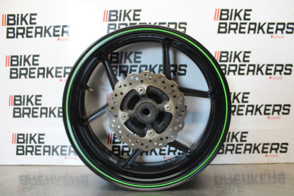 08 KAWASAKI NINJA ZX10R REAR WHEEL BACK RIM & ROTOR BB902