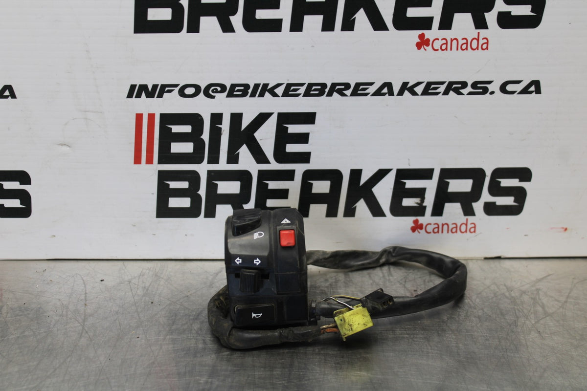 05-06 SUZUKI GSXR1000 LEFT CLIP ON HANDLE HORN SIGNALS SWITCH SWITCHES BB773