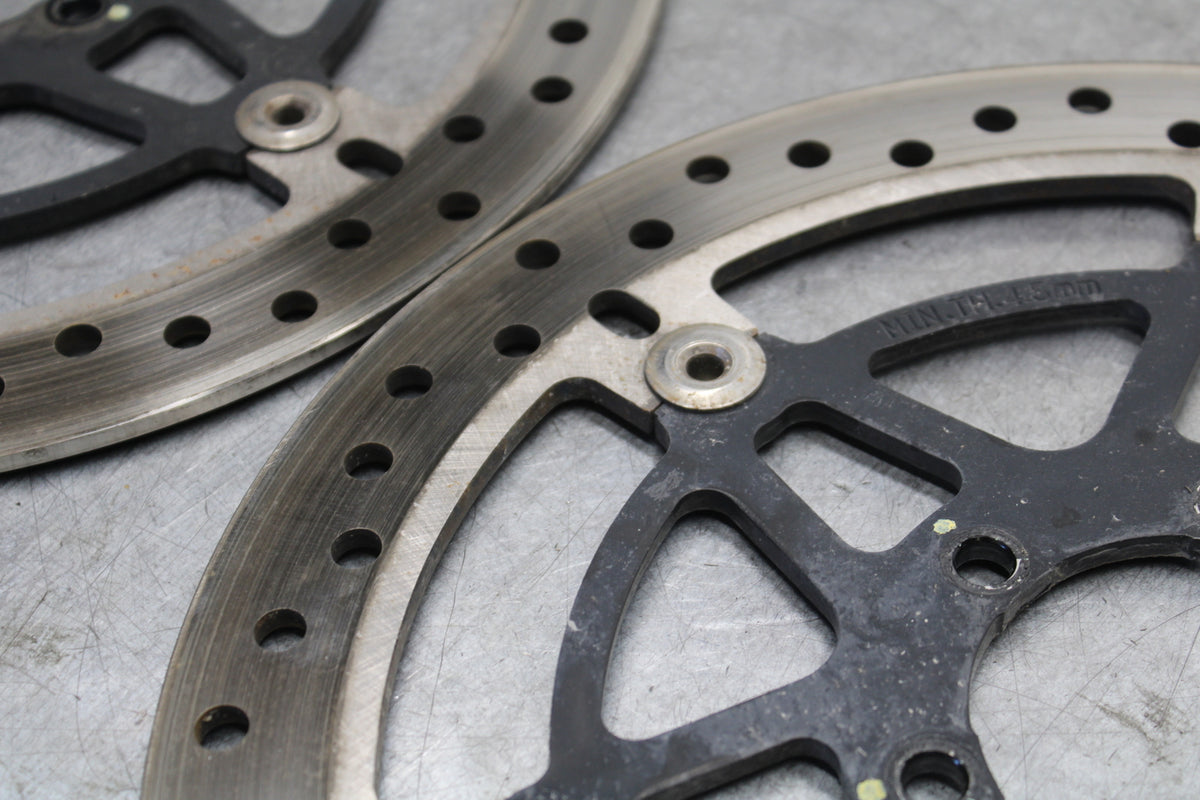 06-07 DUCATI MONSTER 695 FRONT LEFT RIGHT BRAKE ROTORS DISCS BB674