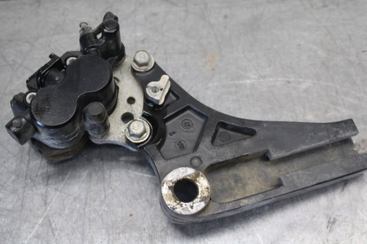 08-18 KAWASAKI KLR650 REAR BACK BRAKE CALIPER W MOUNT BRACKET BB707